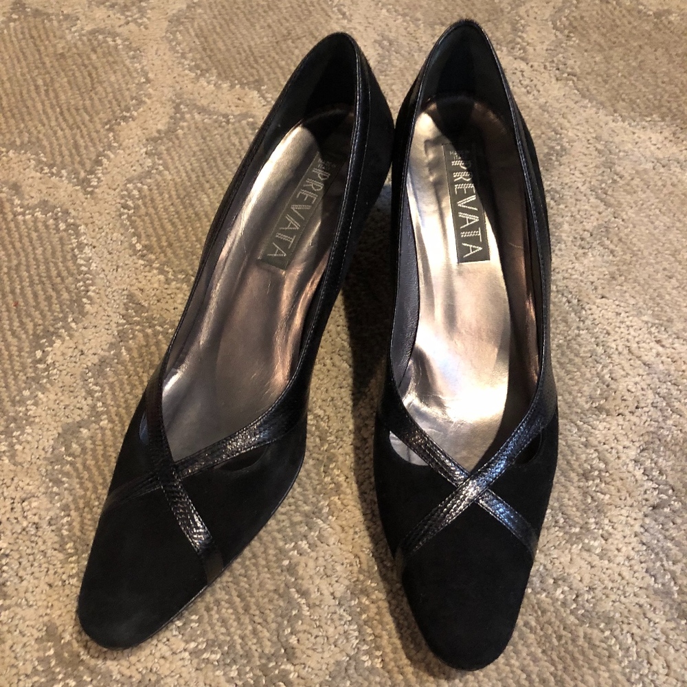Black Suede Pumps
